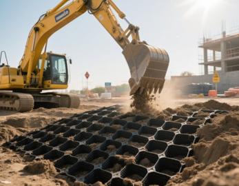 HDPE Ground  Geocell Grid For Road